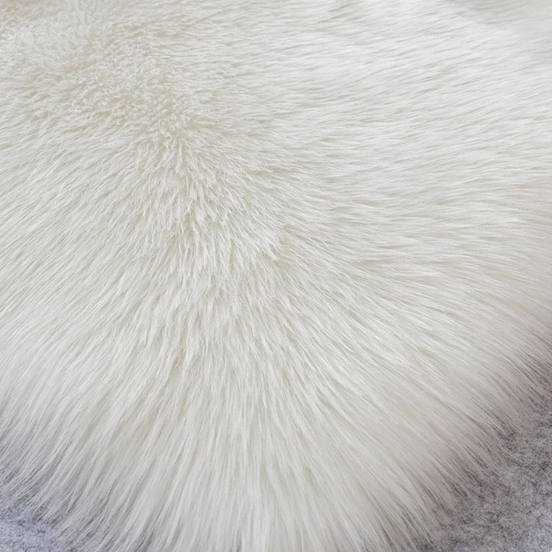 Modern Plain Shag Rug Polyester Area Carpet Stain Resistant Indoor Rug for Living Room