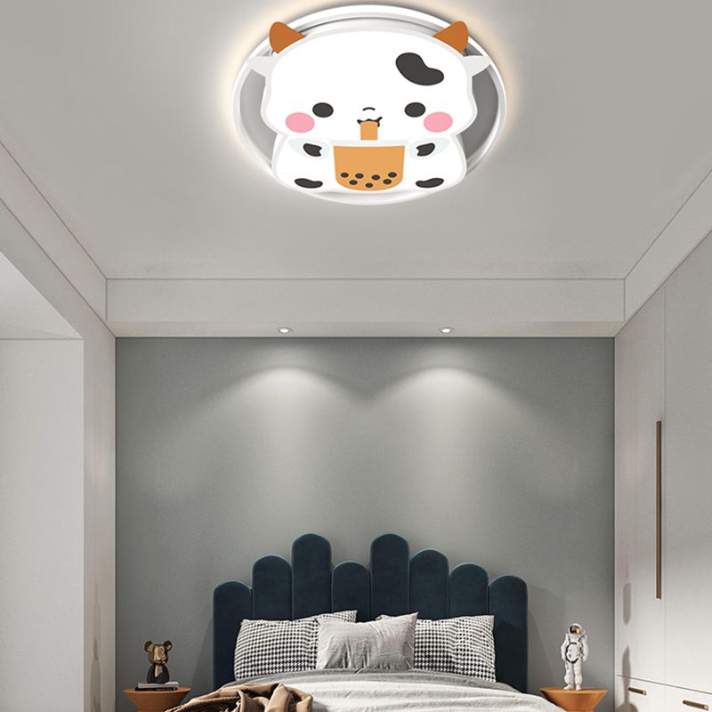 Plafonnier LED en forme de vache, design moderne et Simple, luminaire décoratif d'intérieur, idéal pour une chambre à coucher ou un salon
