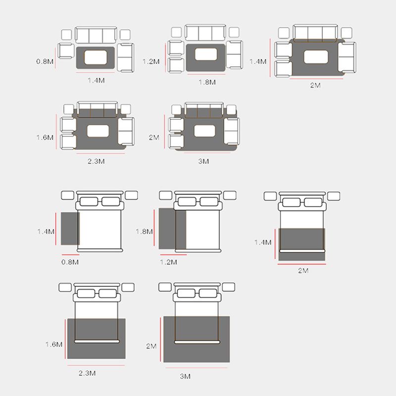 Black Modern Rug Blended Striped Rug Non-Slip Backing Rug for Home Decor