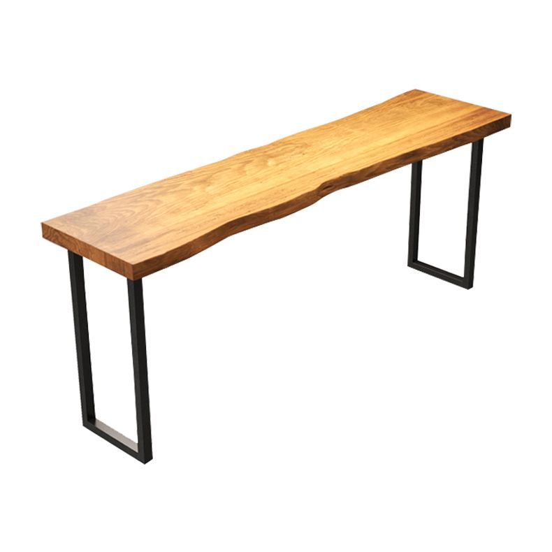 Specialty Brown Modern Style Bar Table Solid Wood and Iron Coffee Shop Bar Table