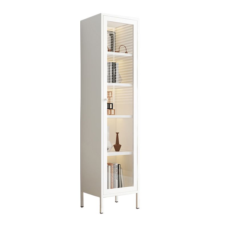 Scandinavian Style Bookcase with Door Shelf Bookcase for Study Room and Office