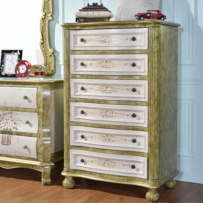 Traditional Storage Chest Solid Wood Dresser with 6/4/5 Drawers