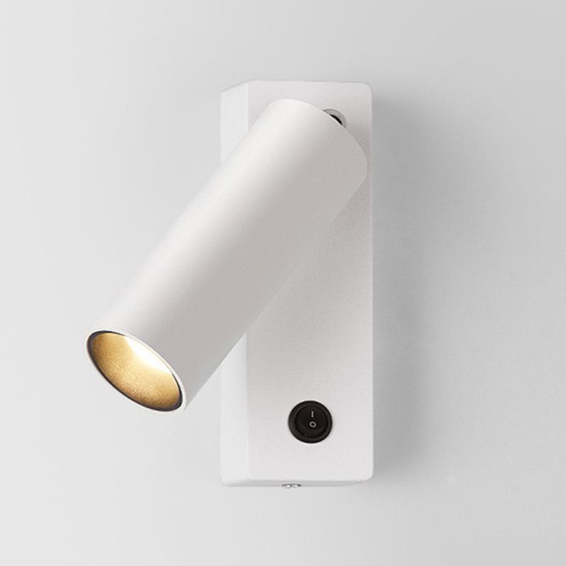 Éclairage d'applications à LED simple Dispose de luminaire mural cylindrique avec nuance métallique