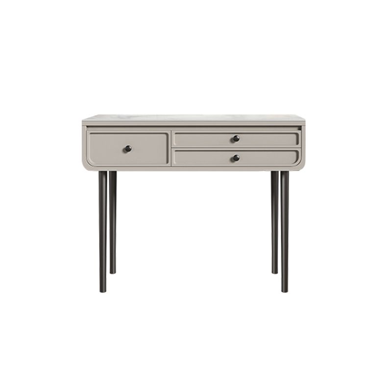 3/5 Storage Drawers Make-up Vanity Solid Wood and Stone Dressing Table