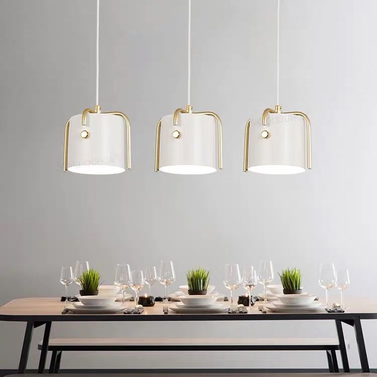 Cylindre Métal Éclairage Down Pendant Simplicité Pendre Éclairage pour restaurant