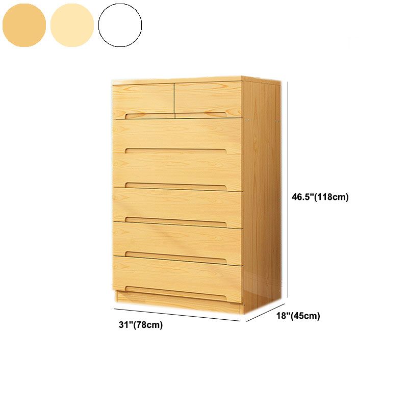 Modern Solid Wood Storage Chest Dresser Vertical Storage Chest