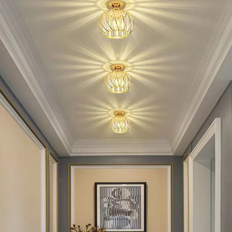Luz de techo llevada cristalina del soporte rasante de la linterna del estilo moderno con el diámetro del agujero 2-3.5"