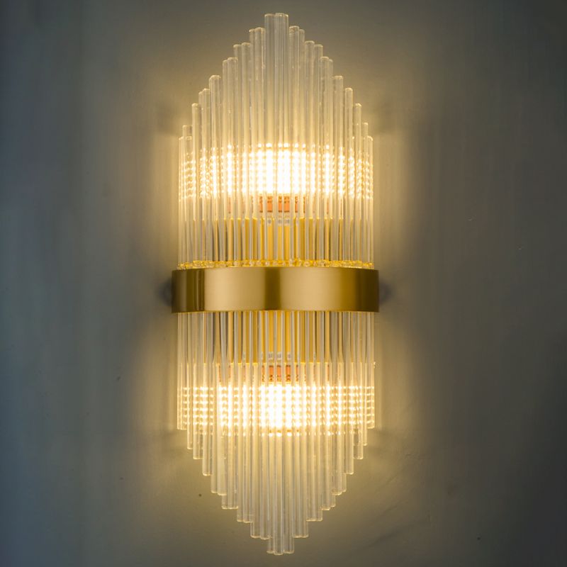 2 LA LA LA LUCCHI Crystal Fullo Scontro Scontro MOTORE UNICO MODERNO MOLTIRE LUME DELLA parete trasparente