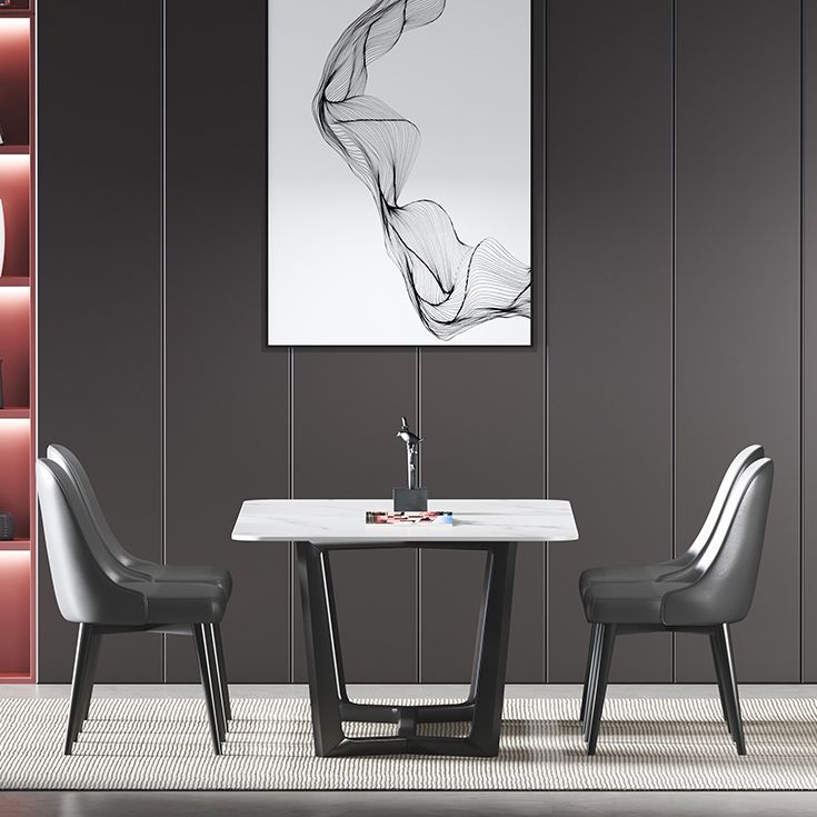 Modern 1/2/5/7 Pieces Rectangle Dining Set Sintered Stone Dining Table Set