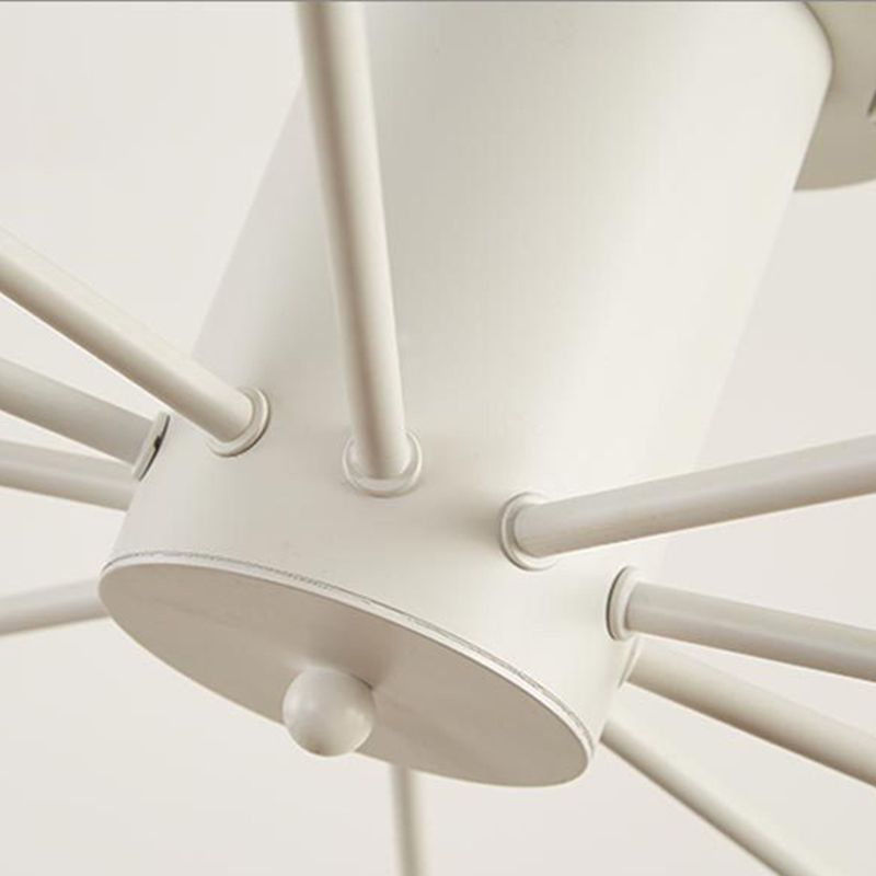 Lampada da soffitto Sputnik a semi-incasso a lampadina nuda in stile industriale creativo, apparecchio da soffitto in ferro laccato