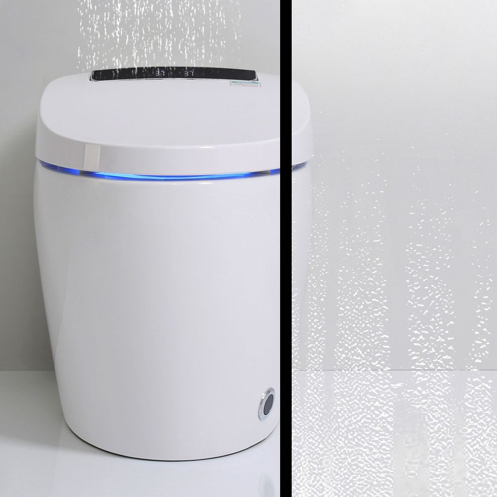 Modern One Piece Toilet Concealed Tank Toilet Bowl with Slow Close Seat for Washroom