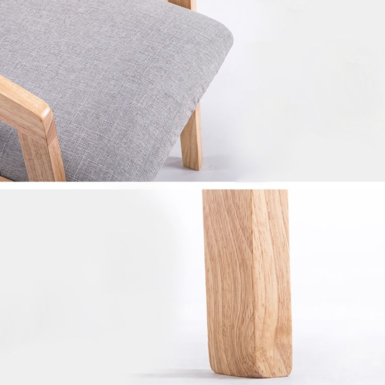 Chaise de salle à manger traditionnelle en bois massif, fauteuil de salle à manger unique en lin pour Restaurant