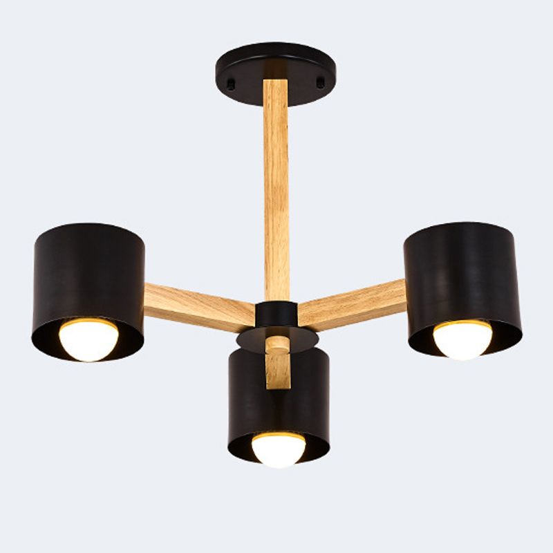 Multi -licht cilindrische tak hangende lichten moderne stijl metaalhangende verlichting