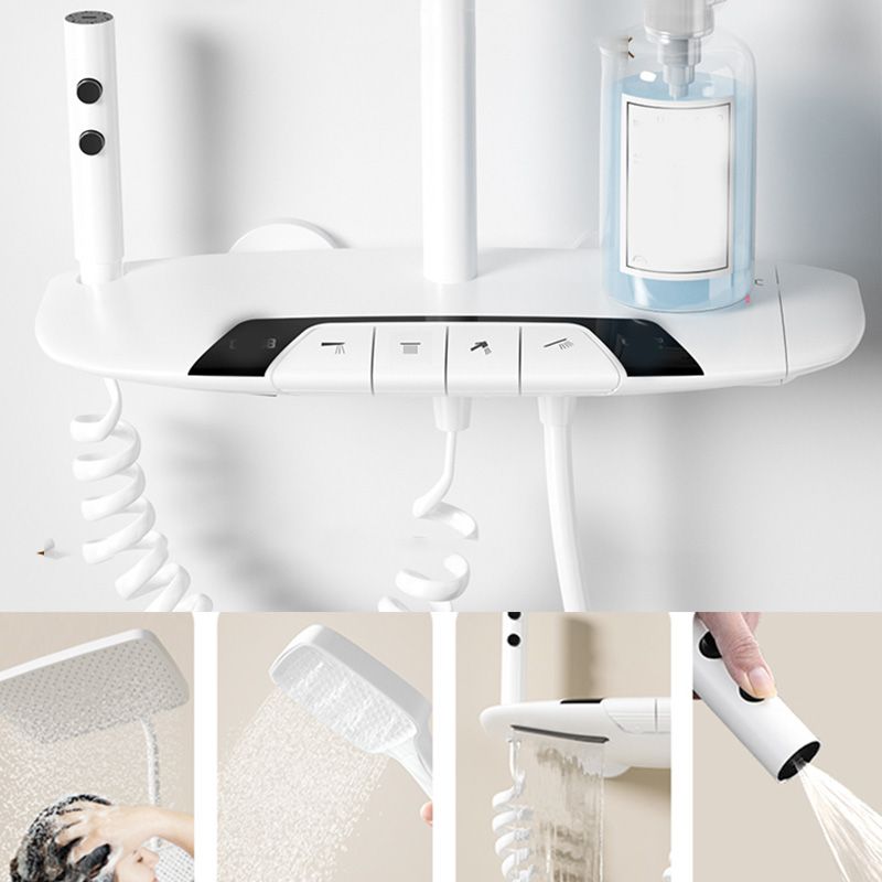 Modern Shower System Solid Color Thermostatic Bath Tub and Shower Head Set