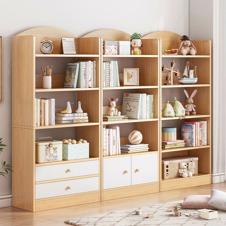 Modern Style Bookshelf Engineer Wood Bookcase for Home Study Room