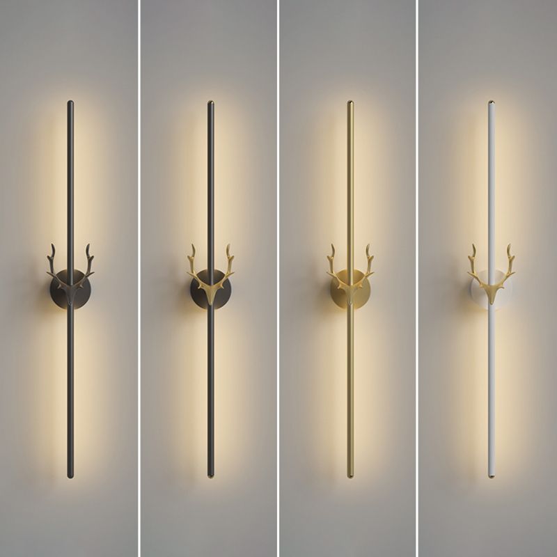 Lineare Wandlampe Aluminium Einfacher Stil LED LED LIGHT WALL SCHLAFT für Wohnzimmer