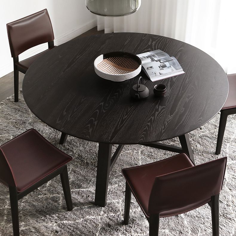 Modern Dining Table Round Wooden Dinner Table for Dining Room