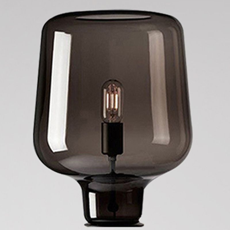Lámpara de mesa geométrica de estilo posmoderno vidrio 1 sala de estar de la sala de estar luz