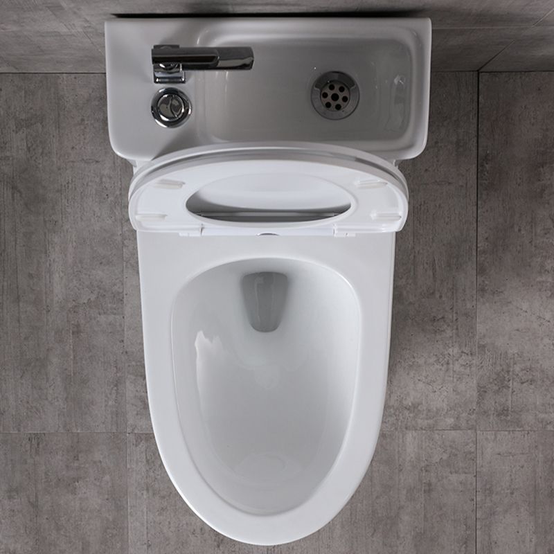 Floor Mounted Toilet One-Piece Toilet Porcelain Siphon Jet Flush Toilet