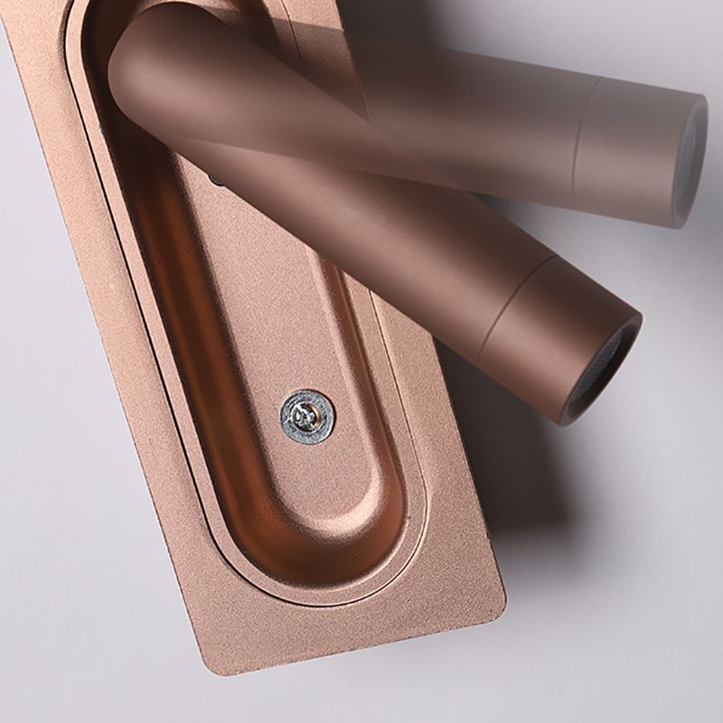 LED Modern Wall Sconce Cylinder Shape Wall Light with Metal Shade for Bedroom