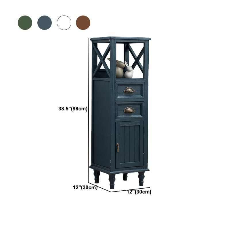 Wood Modern Cabinet Rectangular Minimalist Side Cabinet with Drawer