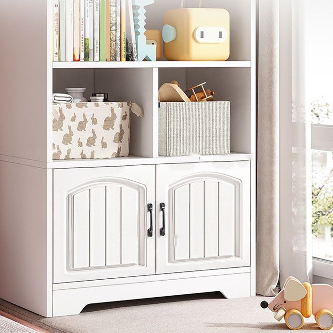 Modern Standard Shelf Bookcase Engineered Wood Closed Back Book Shelf for Living Room