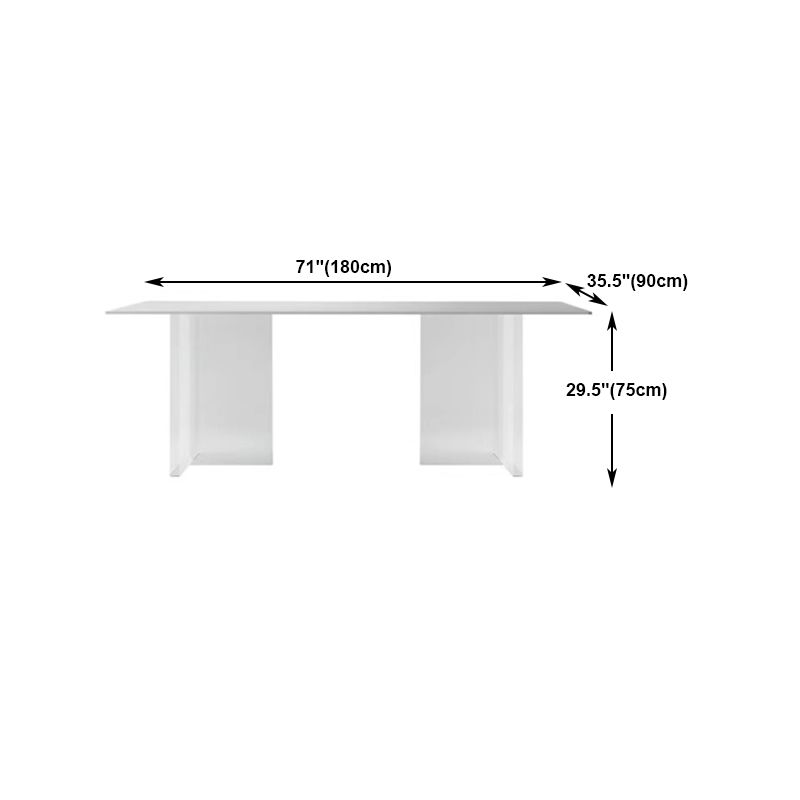 Modern 1/7 Pieces Dining Set Rectangle Stone Dining Table for Dining Room