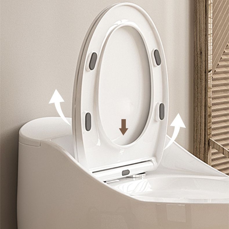 Modern Toilet Concealed Tank One-Piece Flush Toilet with Slow Close Seat