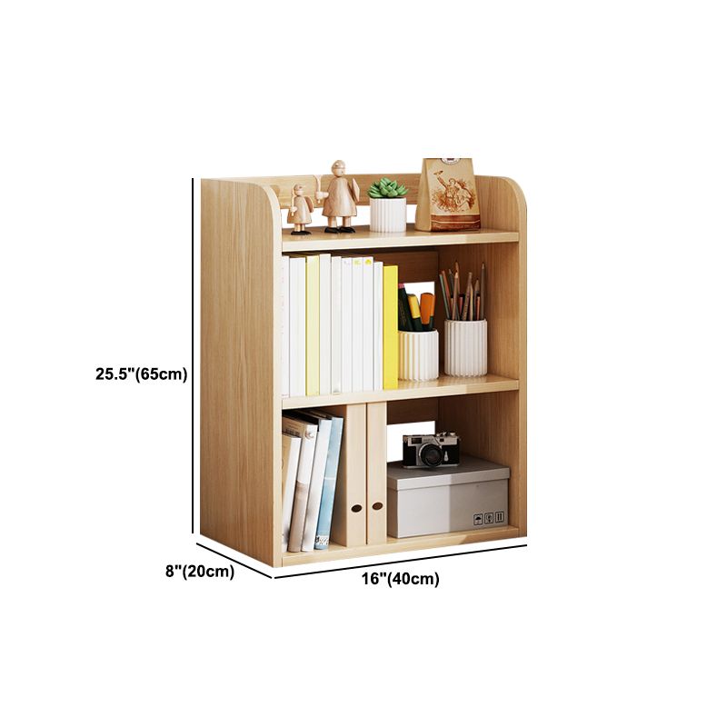 Light Brown Modern Style Bookshelf Engineer Wood Bookcase for Home
