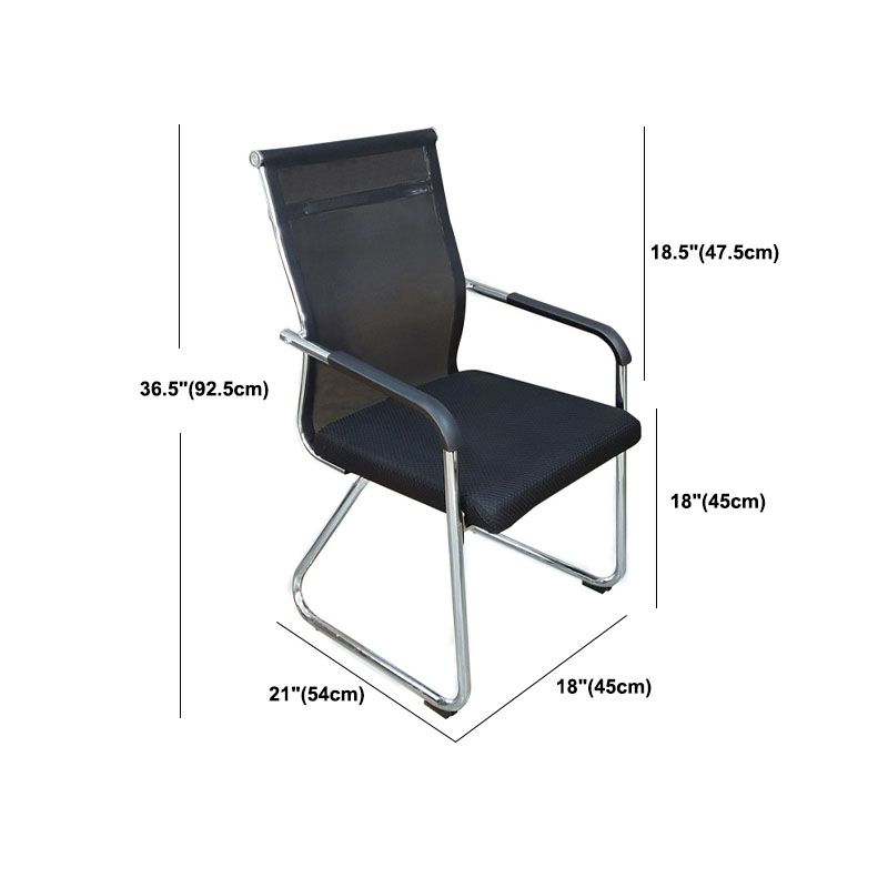 Ergonomic Mesh Mid-Back Desk Chair Stainless Steel No Distressing Office Chair