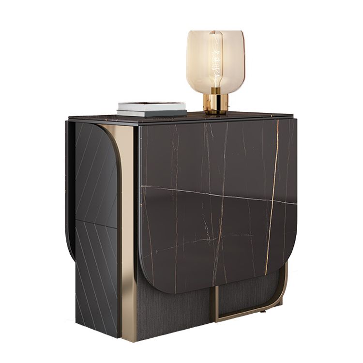 Modern 1/2/3/4/5 Pieces Rectangle Dining Table Set with Stone Top Foldable Dinette Set