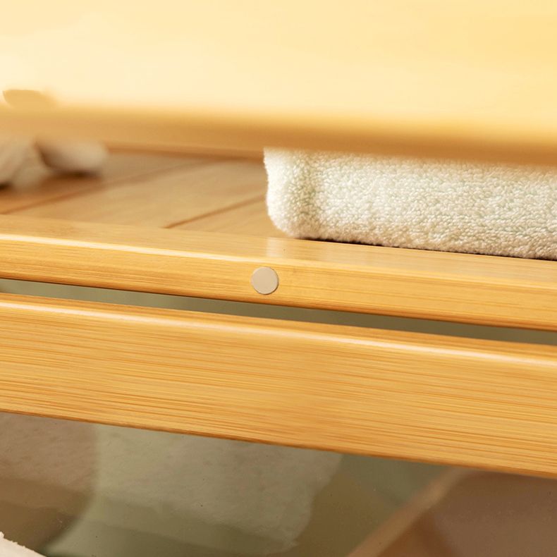 27.6" W Rectangle Accent Cabinet, Contemporary Chest in Natural/Gray