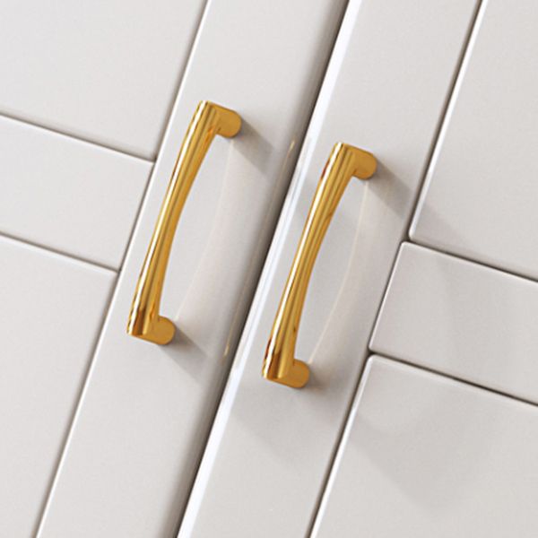 Traditional Rubberwood Wardrobe with Drawer Matte Finish Cabinet for Home