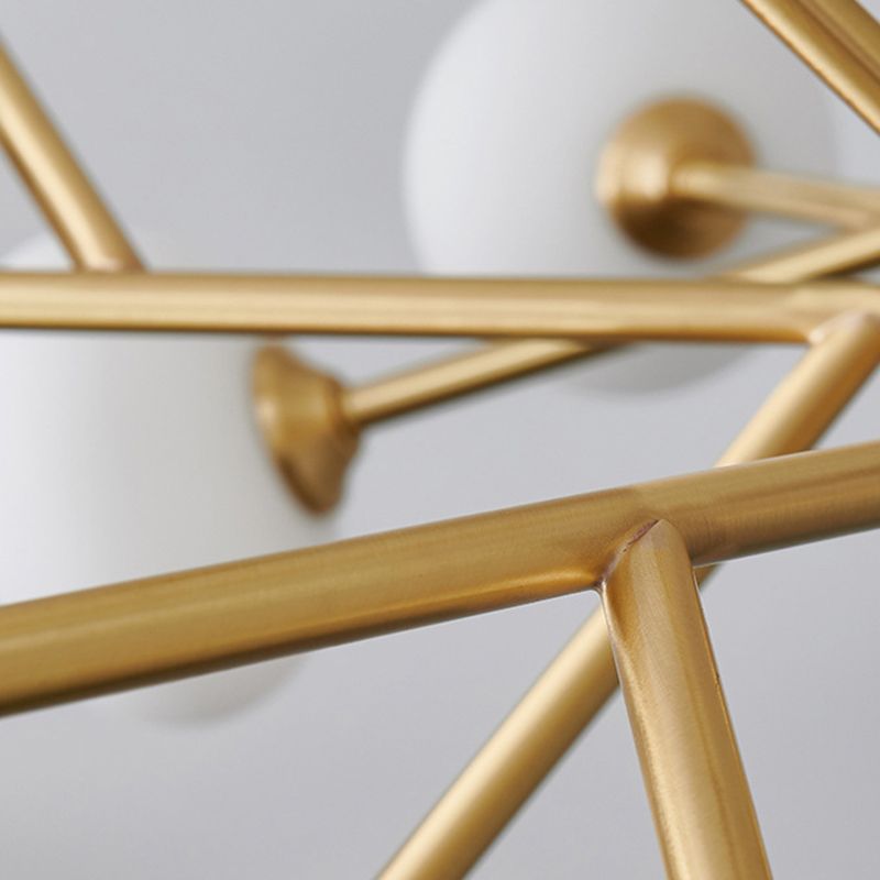 Lampadario in rame in rame a sospeso contemporaneo