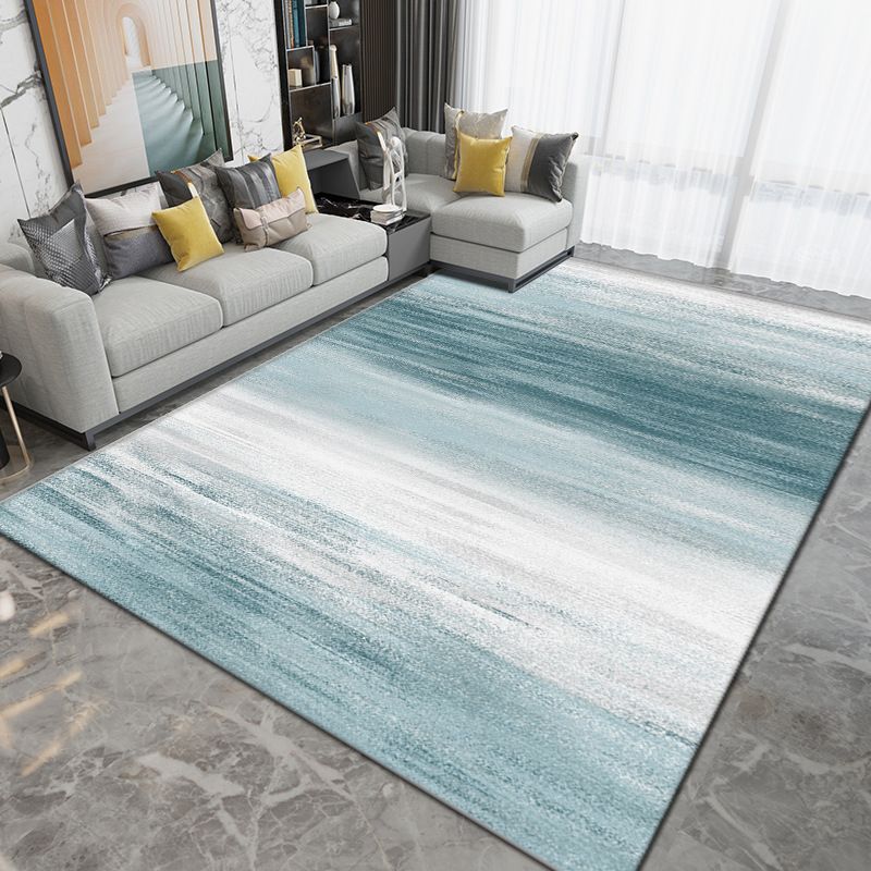 Light Gray Graphic Carpet Polyester Simple Carpet Washable Rug for Drawing Room