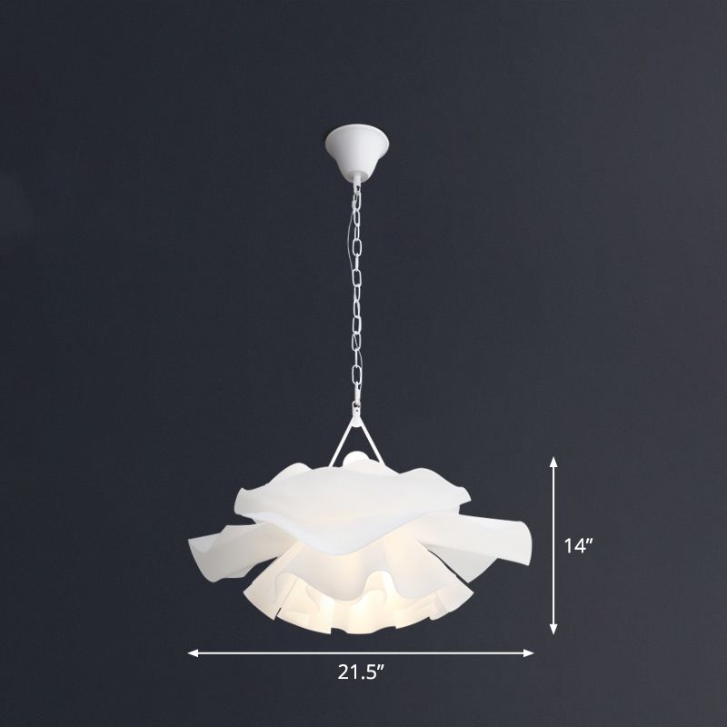 Acrylic Flower Pendant Lighting Minimalist 2-Light Hanging Ceiling Light for Living Room