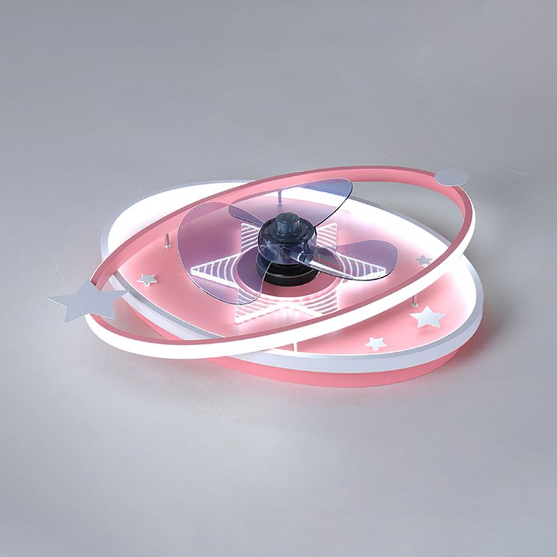 Luz de ventilador de techo de montura de montura de metal nordic