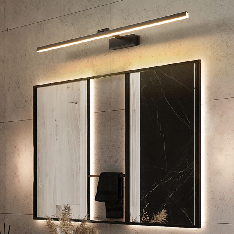 Minimalismus Leuchtenlicht 1-Licht-Aluminium Linear Wandmontage Licht für Badezimmer