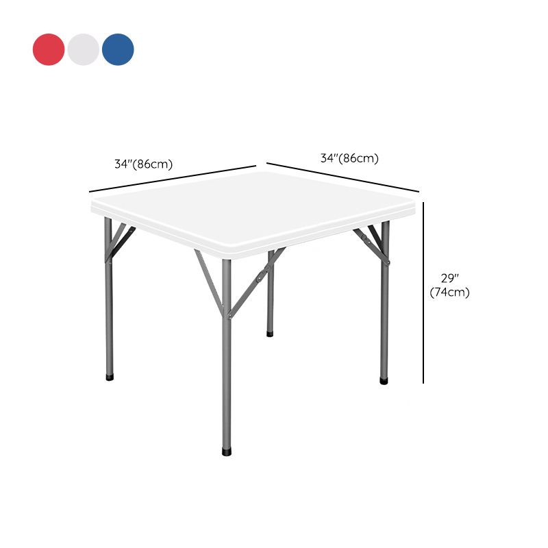 Contemporary Square Dining Table Plastic Folding Catio Table