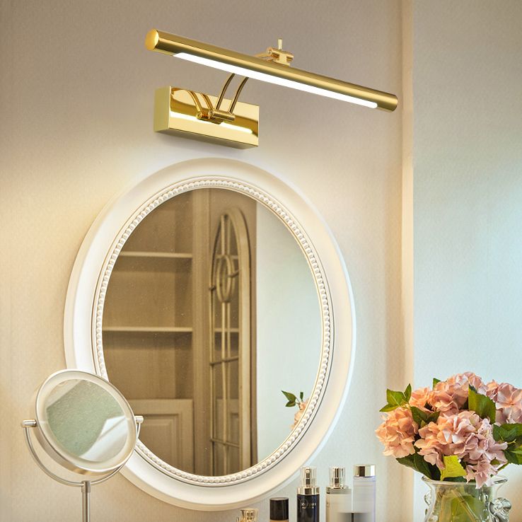 Murale linéaire en métal Lumière Miroir Miroir à 1 lumière moderne luminaire monté