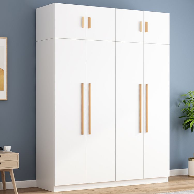 Freestanding Wood Frame Wardrobe Armoire Multifunctional Wardrobe with Soft Close Doors