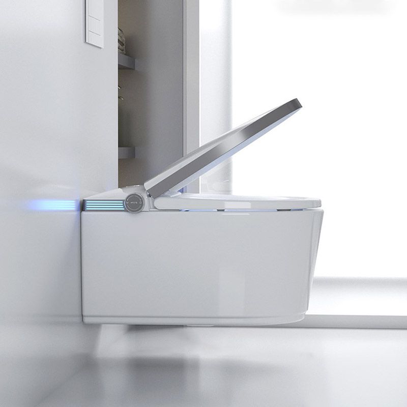 Modern 1-Piece Toilet Bowl In-Wall Urine Toilet with Slow Close Seat for Washroom