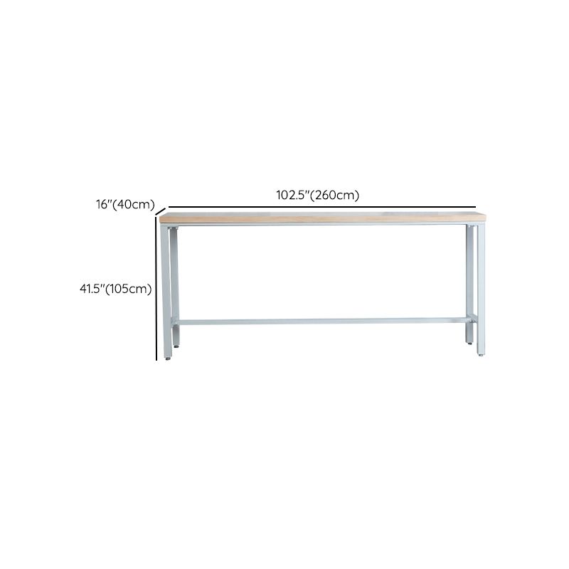 Contemporary Bar Table Set 1/4/6 Pieces Rectangle Solid Wood Bistro Set