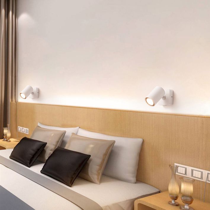 Modern Minimalist Style Cylinder Wall Light Sconces Metal 1 Light Sconce Lights for Bedroom