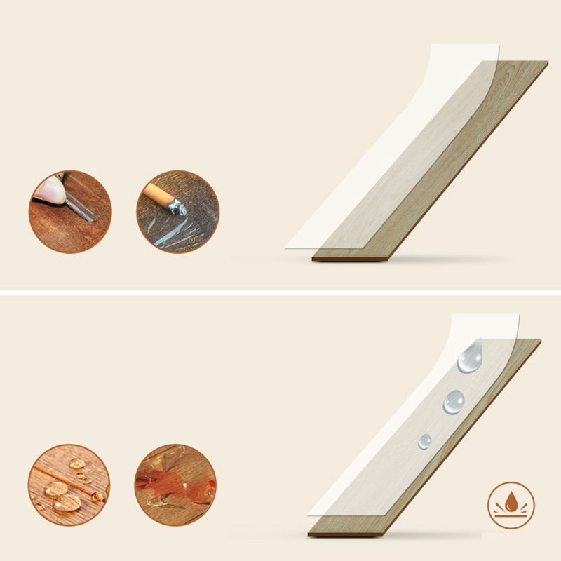 Double Click-Lock Laminate Flooring Stain Resistant Laminate Plank Flooring