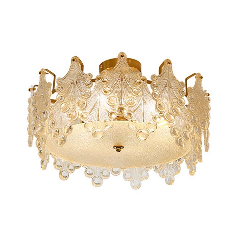 Nordic Glass Ceiling Light Simple Flush Mount Light Fixture for Sitting Room