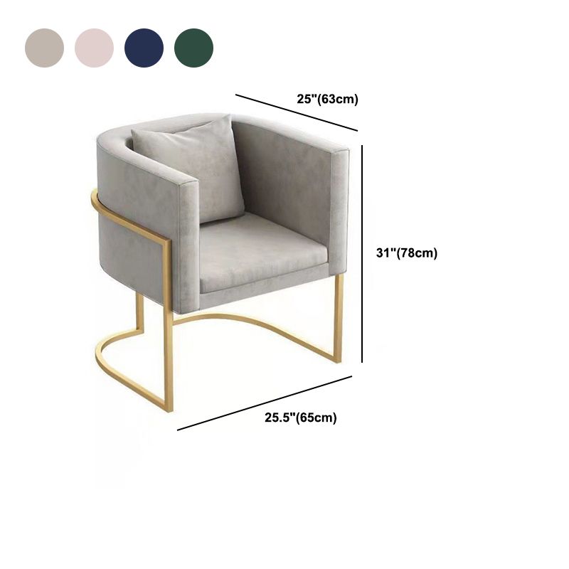 Velvet Gold Modern Sofa Tuxedo Arm Loveseat Contemporary Style