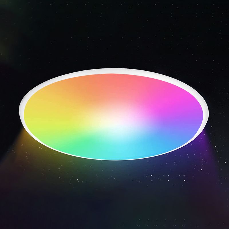 Lampada da soffitto intelligente moderna semplicità forma rotonda acrilica per camera da letto