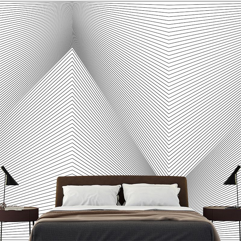 Horizontal Illustration Geometric Patterns Mural Decorative Wallpaper Wall Mural