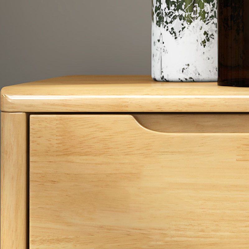 Contemporary Horizontal Double Dresser Wood Storage Dresser for Bedroom